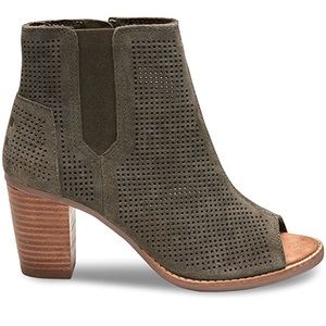 Toms Majorca Peep Toe Bootie